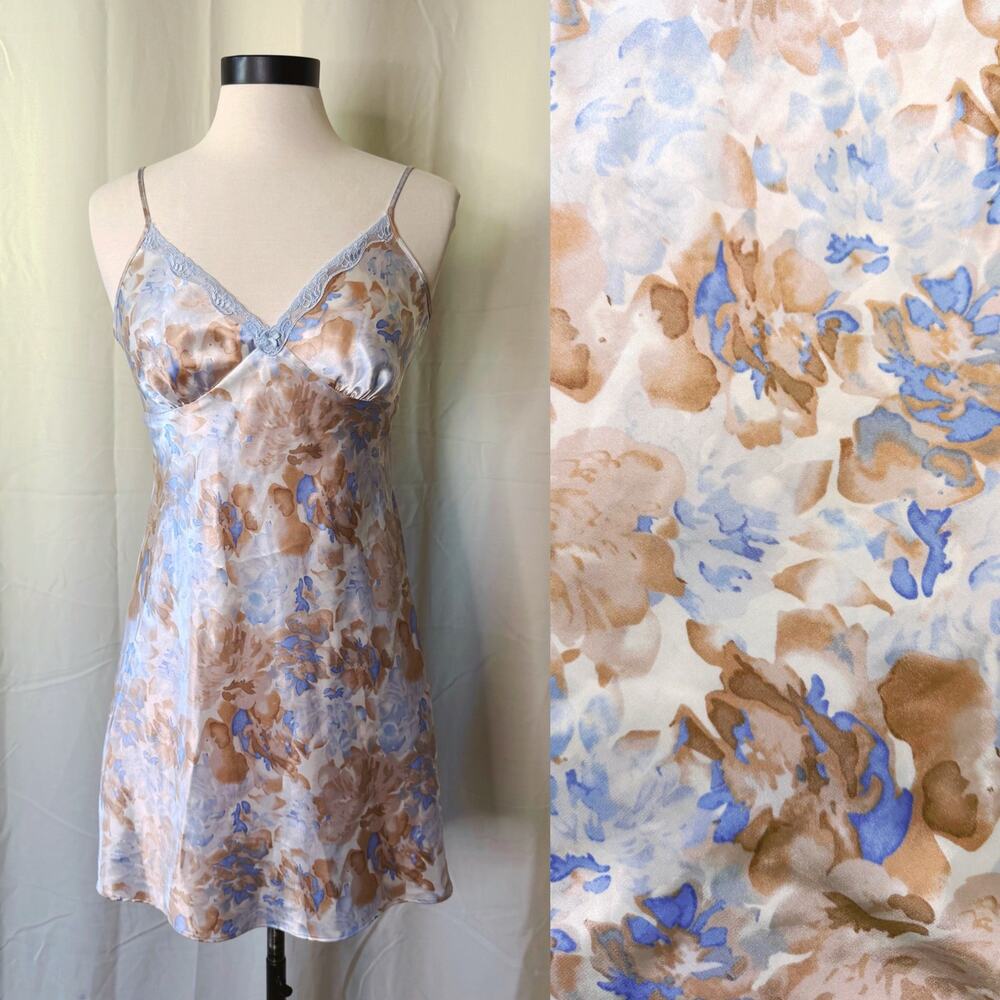 VTG Y2K Adonna Mini Floral Slip Ruffle Dress